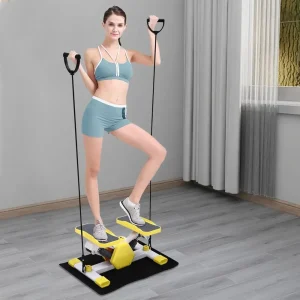 Mini Stepper with Resistance Bands – Compact Cardio & Strength Training for Home