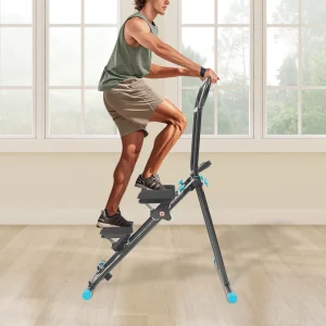 Foldable Stair Stepper with LCD Monitor – Compact Home Cardio & Weight Loss Machine