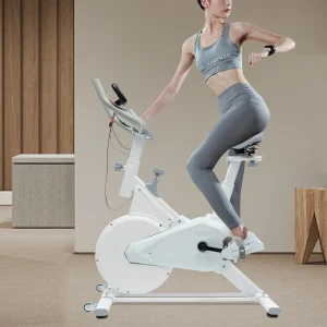Indoor Exercise Bike – Silent Belt Drive, Adjustable Resistance & Fitness Monitor