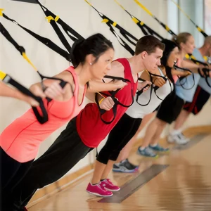 Suspension Trainer System – Heavy Duty Resistance Training Straps for Full Body Workout, Home & Travel Fitness Kit