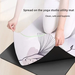 Premium Suede Fitness & Yoga Mat – Non-Slip, Durable & Comfortable